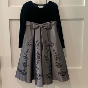 Size 5 Bonnie Jean girl black/gray dress